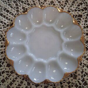 Anchor Hocking egg/oyster tray